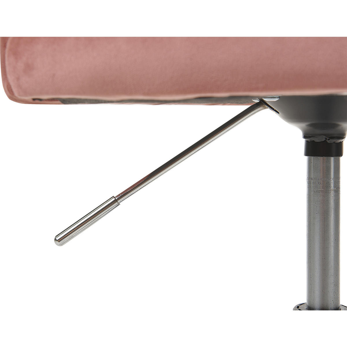 BÜRODREHSTUHL Samtstoff Rosa Parrish - Pink, Textil/Metall (60/75/60cm) - Beliani