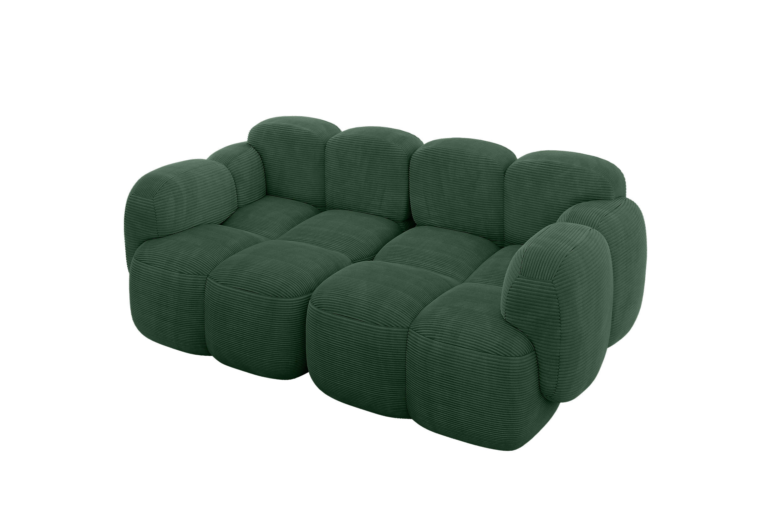 Altdecor 2-Sitzer Waldgrün 214x75x118 cm