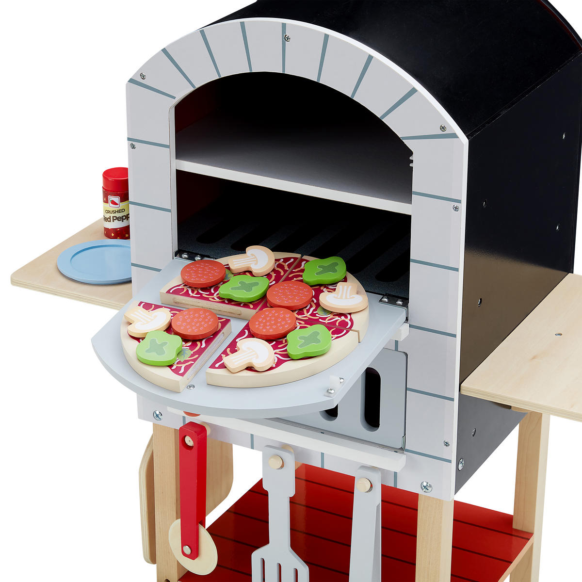 KINDERKÜCHE PIZZAOFEN Spielzeug, 83cm, Mehrfarbig - Multicolor, Holz (30/65/83cm) - Teamson Kids