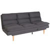 SCHLAFSOFA Grau - Grau, Textil (180/90/110cm) - MCW