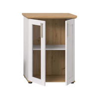 VITRINE VERONA (B/H/T: ca. 64/88/37 cm) in Sibiu Lärche Nachbildung/Sibiu Lärche Nachbildung - Lärchefarben, Holzwerkstoff (64/88/37cm)