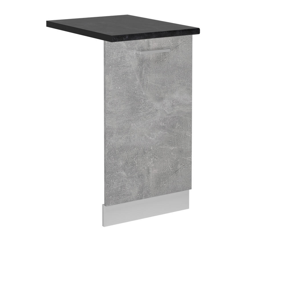 KRYT MYČKY NÁDOBÍ R-Line Beton - bílá/šedá, kompozitní dřevo (45/81.8/1.6cm) - Vicco