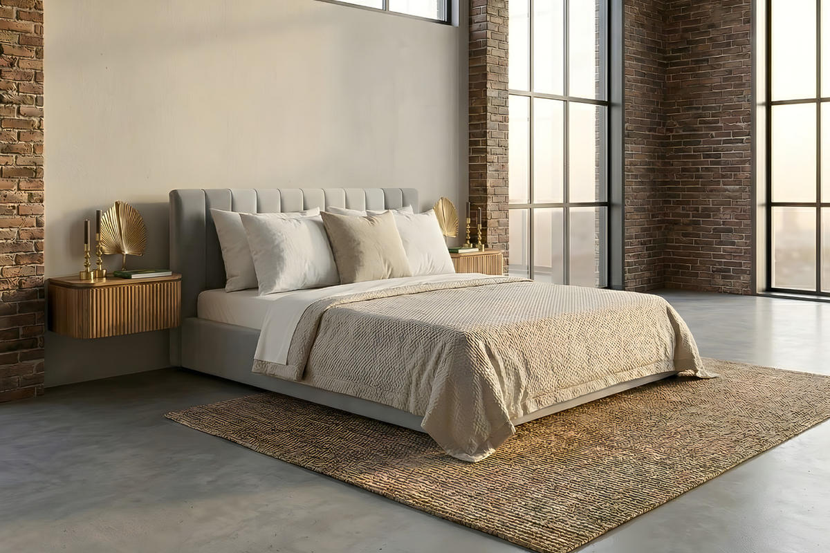 POLSTERBETT CATTURA Grau Velvet - Grau, Textil (200/200cm) - KAWOLA