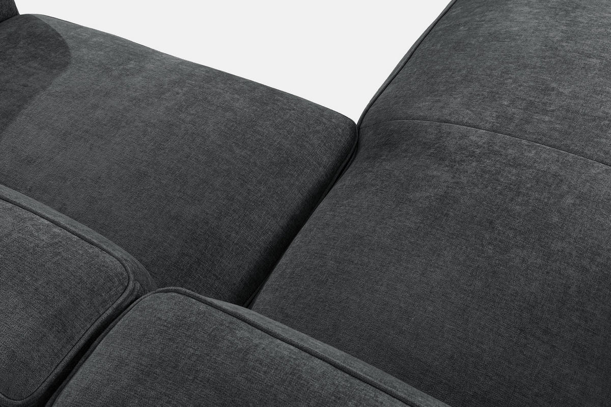 ECKSOFA LINKS FUBBO, Anthrazit - Anthrazit, Holz/Holzwerkstoff (225/176cm) - KONSIMO®