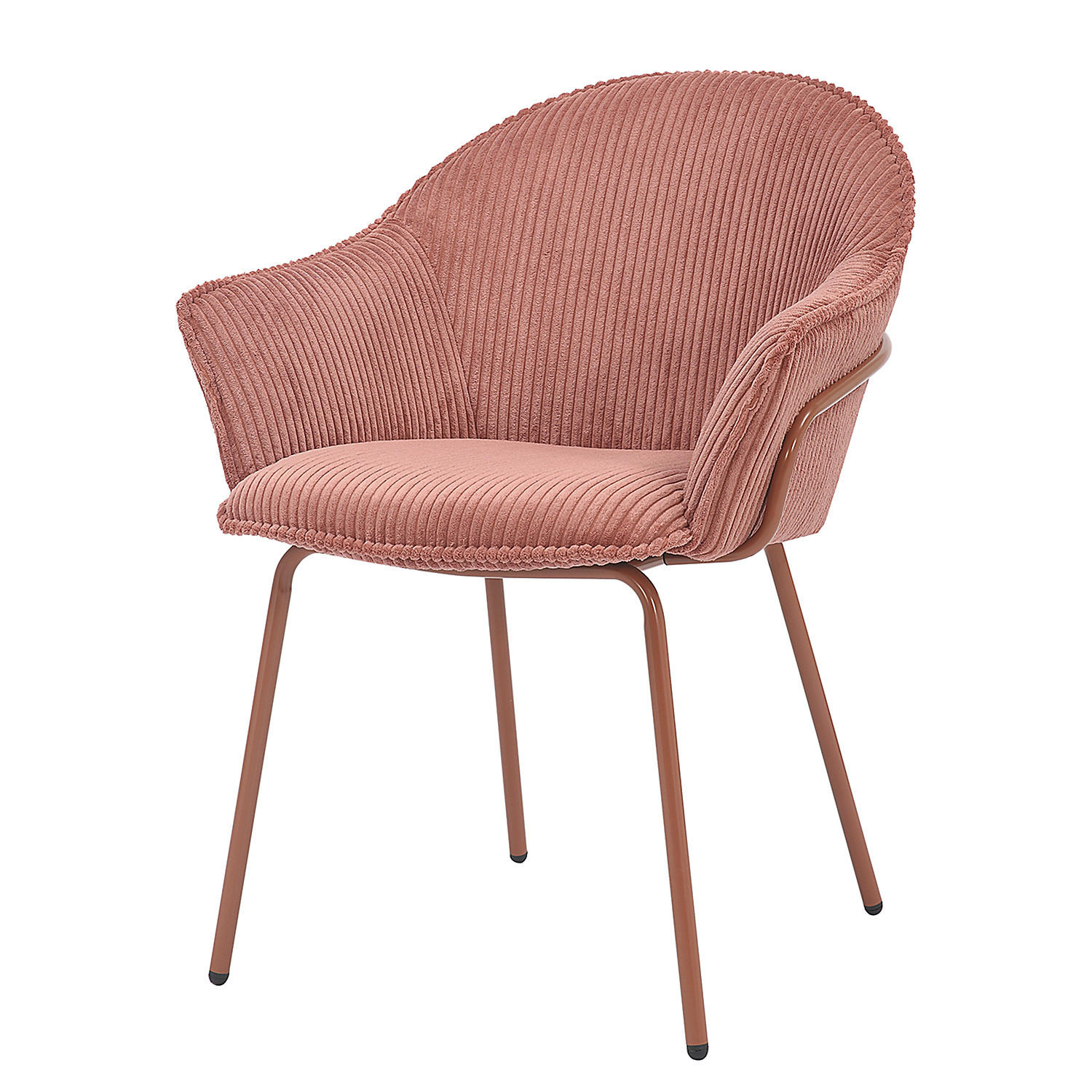 ARMLEHNENSTUHL - Mauve, Textil/Metall (63/81/64cm) - home24