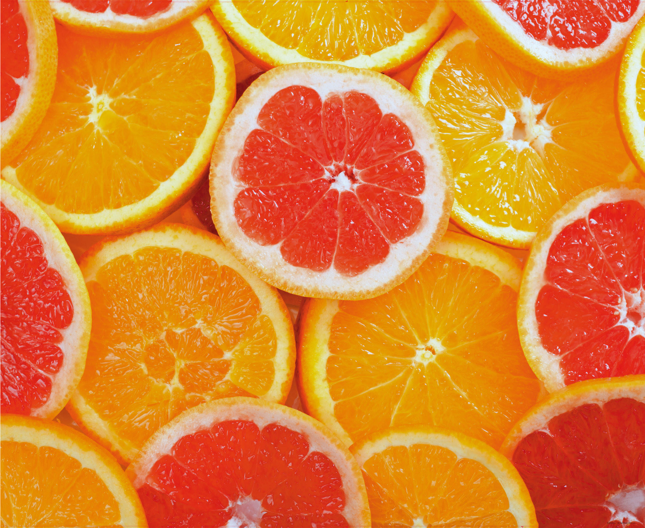 FOTOTAPETE Obst 375 x 270 cm - Orange, Papier (375/270cm) - Sanders & Sanders