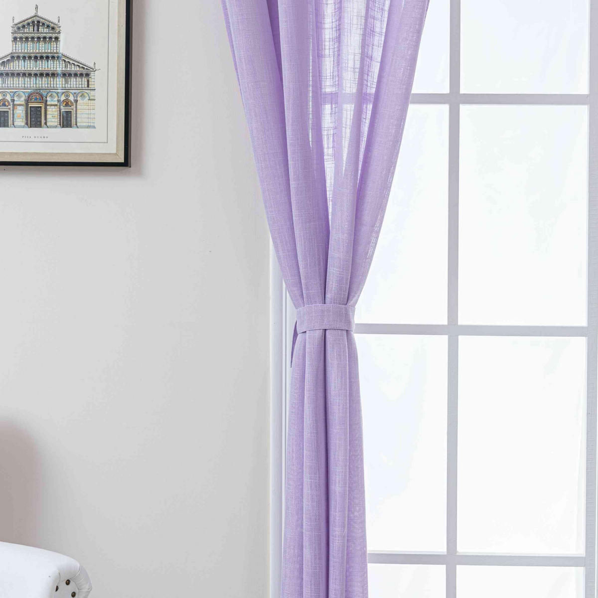 GARDINE SEOUL HxB 245x140 cm Flieder - Lila, Textil (140/245cm) - Gardinenbox