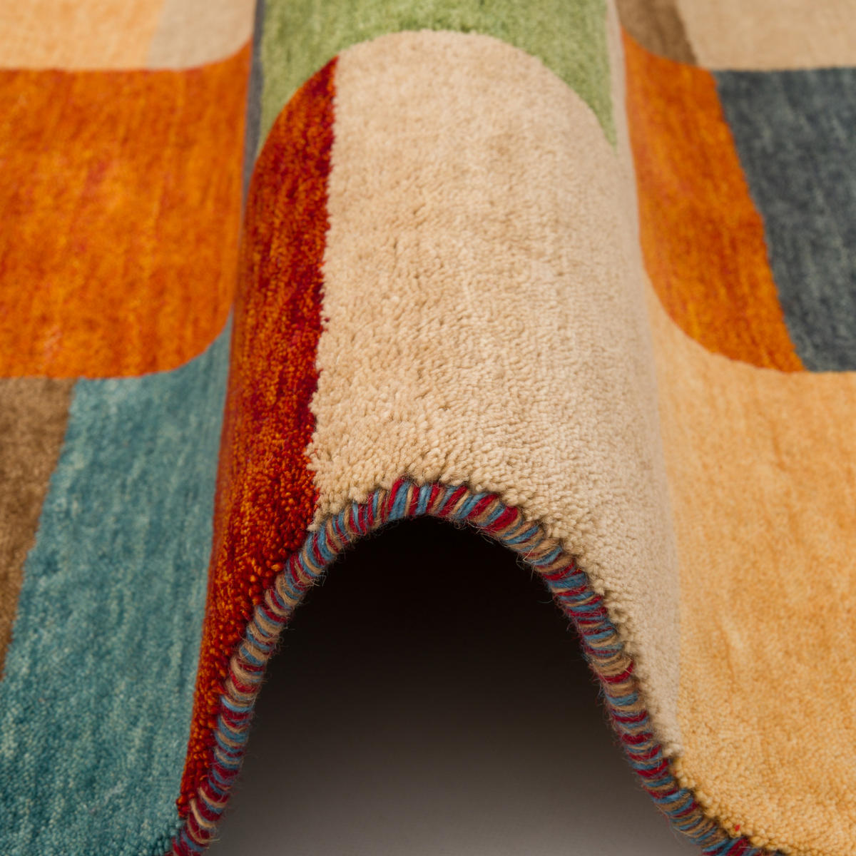 NATUR WOLLE TEPPICH GABBEH ESTA - Multicolor, Textil (70/300cm) - Pergamon