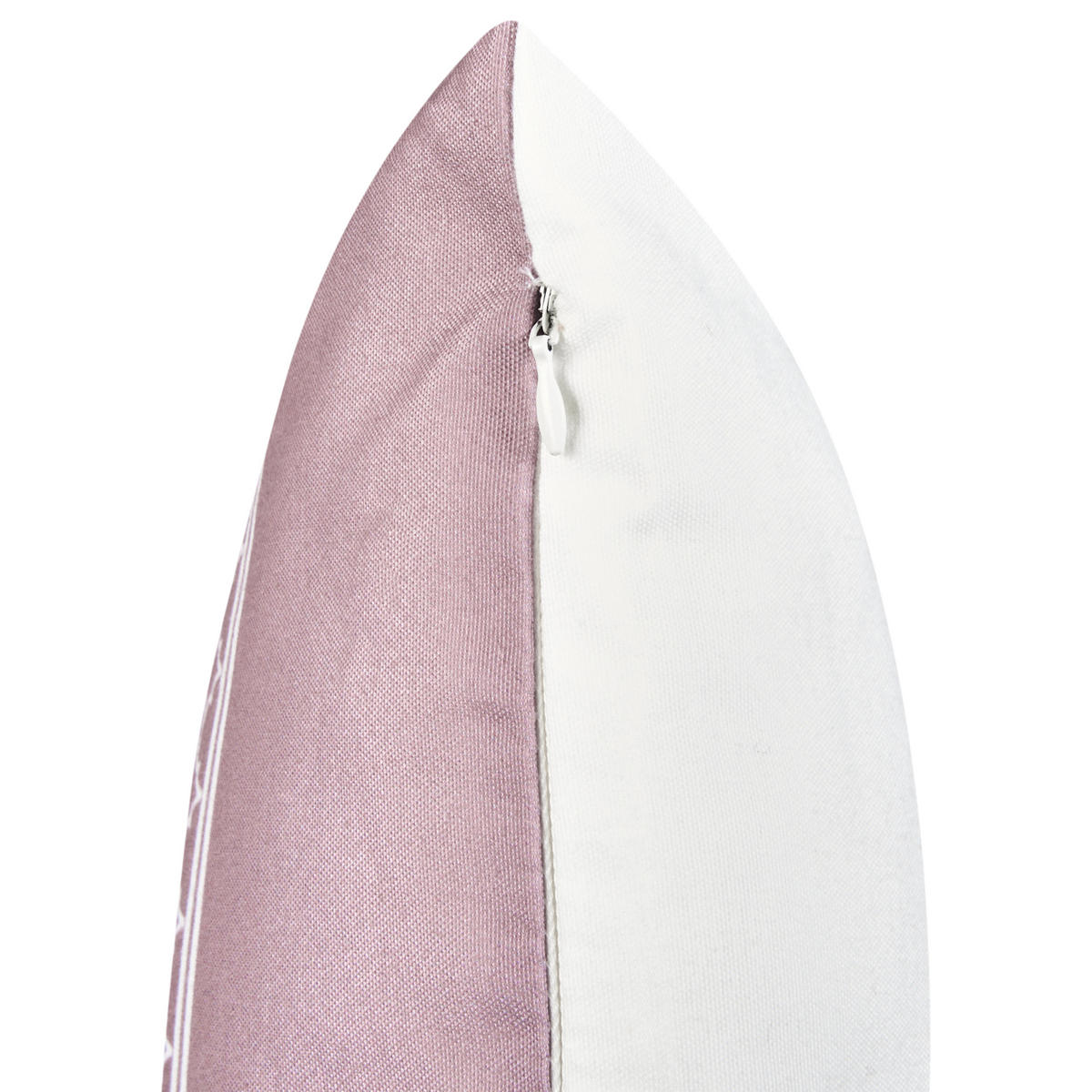 GARTENKISSEN 2er-Set Purpur 45/45 cm Tvista - Violett/Weiß, Textil (45/12/45cm) - Beliani