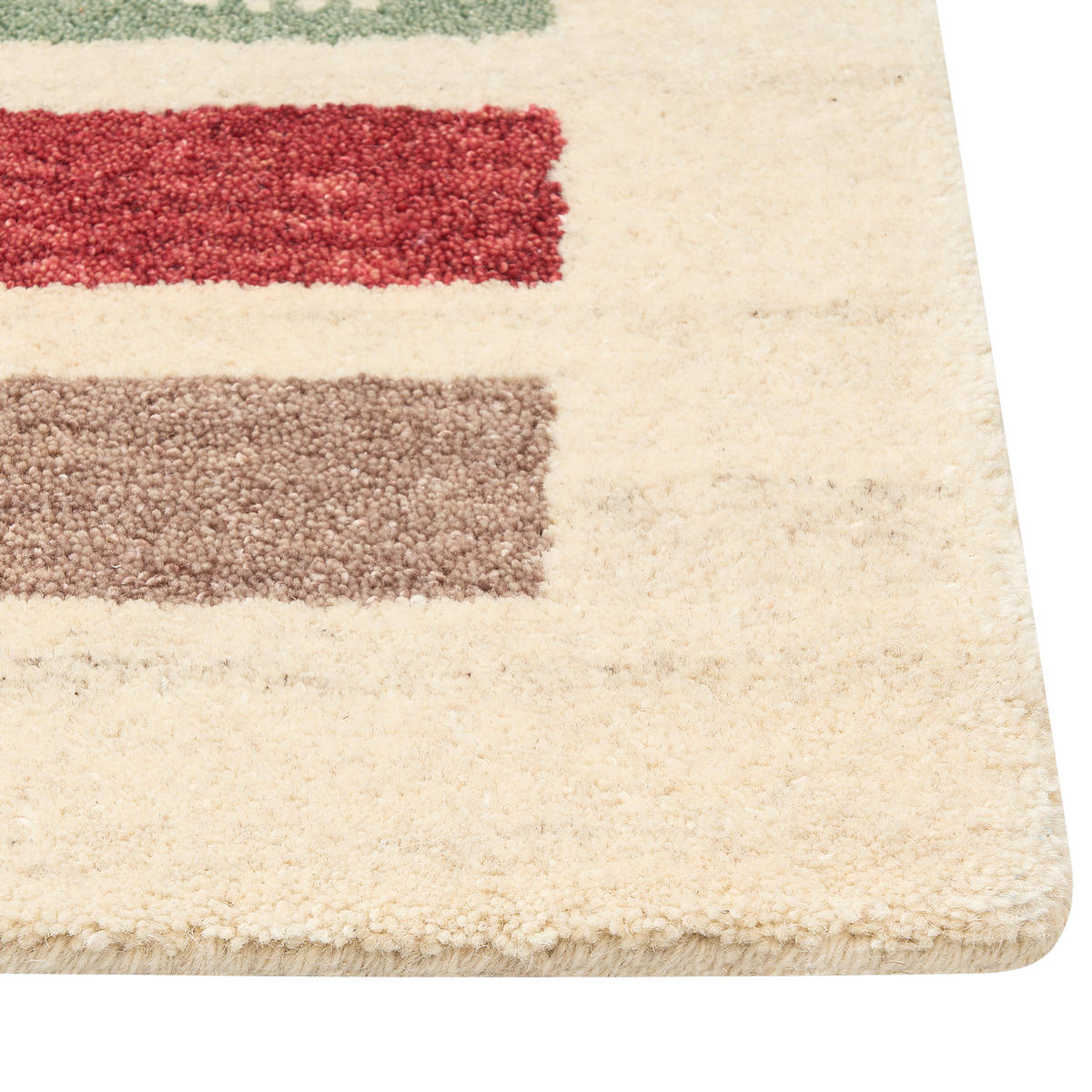 KURZFLOR-GABBEH Muratli 200/140 cm - Multicolor, Textil (140/200cm) - Beliani