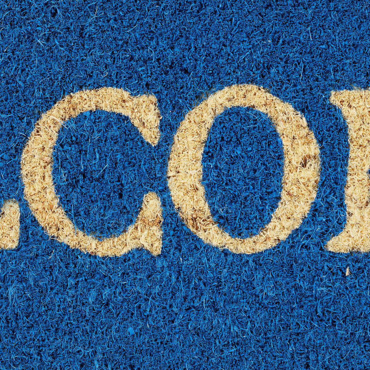 FUßMATTE - Hellblau, Kunststoff/Textil (75/25cm) - Relaxdays