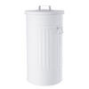 MÜLLTONNE Zinc - Weiß, Metall (34/64/34cm) - BUTLERS