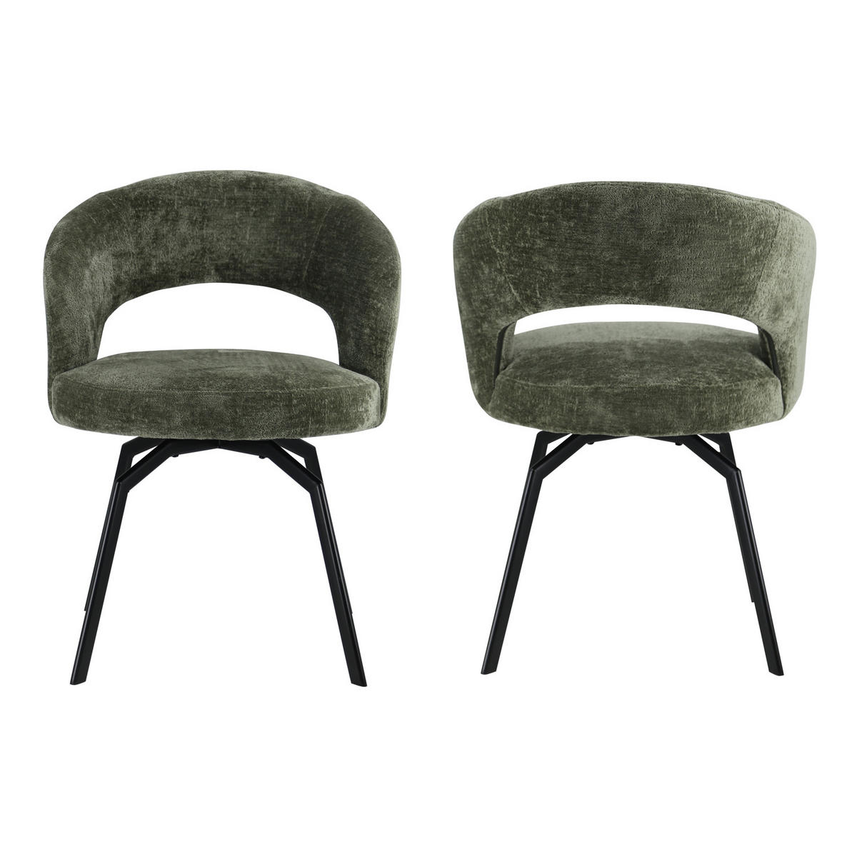 STUHL Ehba Grün - Grün, Textil (59/78.5/58.5cm) - Happy Garden