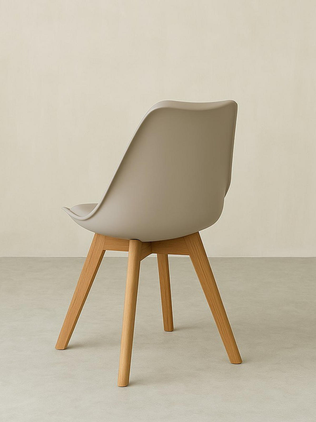 STUHL Scandinavian Beige 49 cm x 82 cm - Beige, Kunststoff (49/82/51cm) - Kenay Home