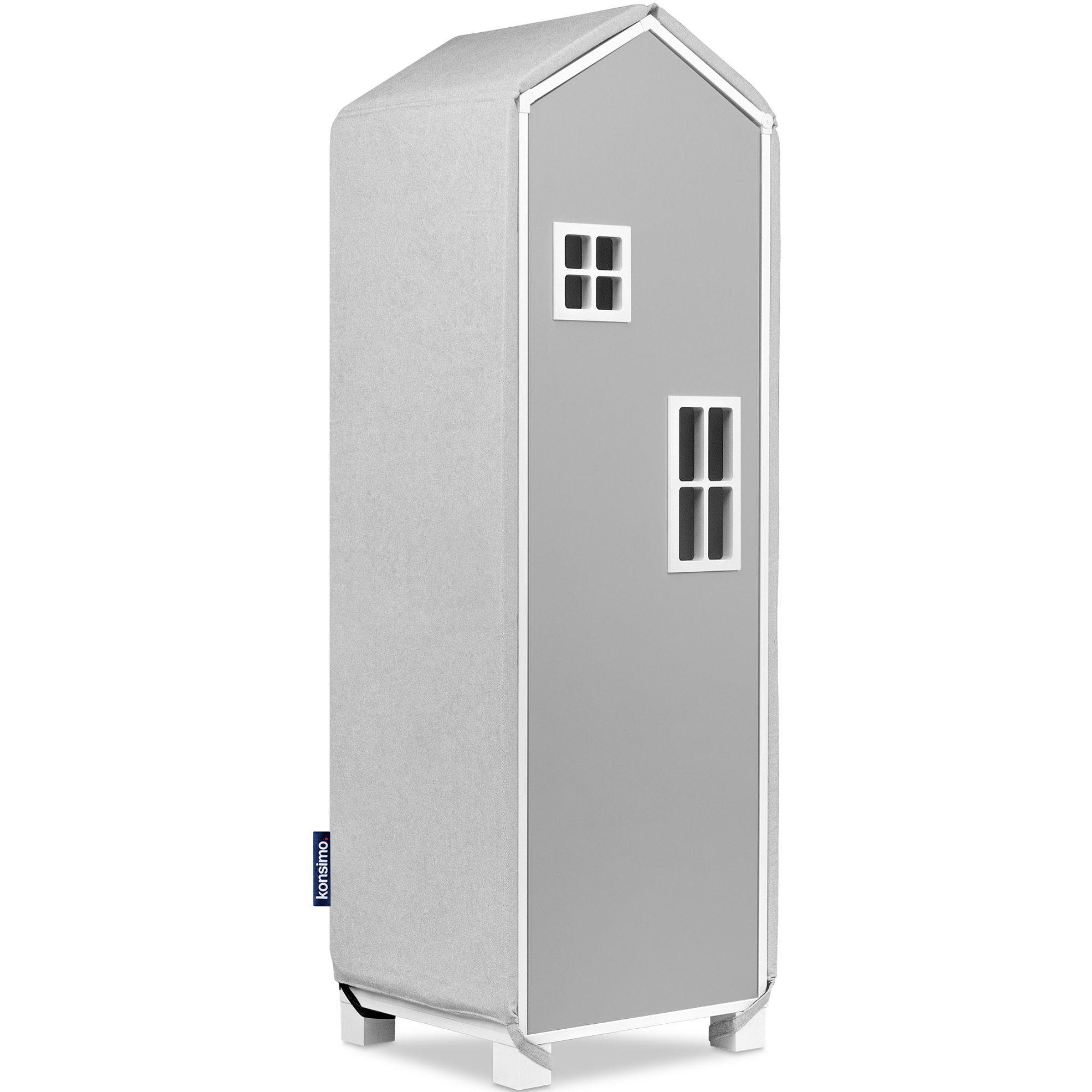 BEZUG-FÜR-KINDERKLEIDERSCHRANK MIRUM, grau - Grau, Textil (152/3/47cm) - KONSIMO®