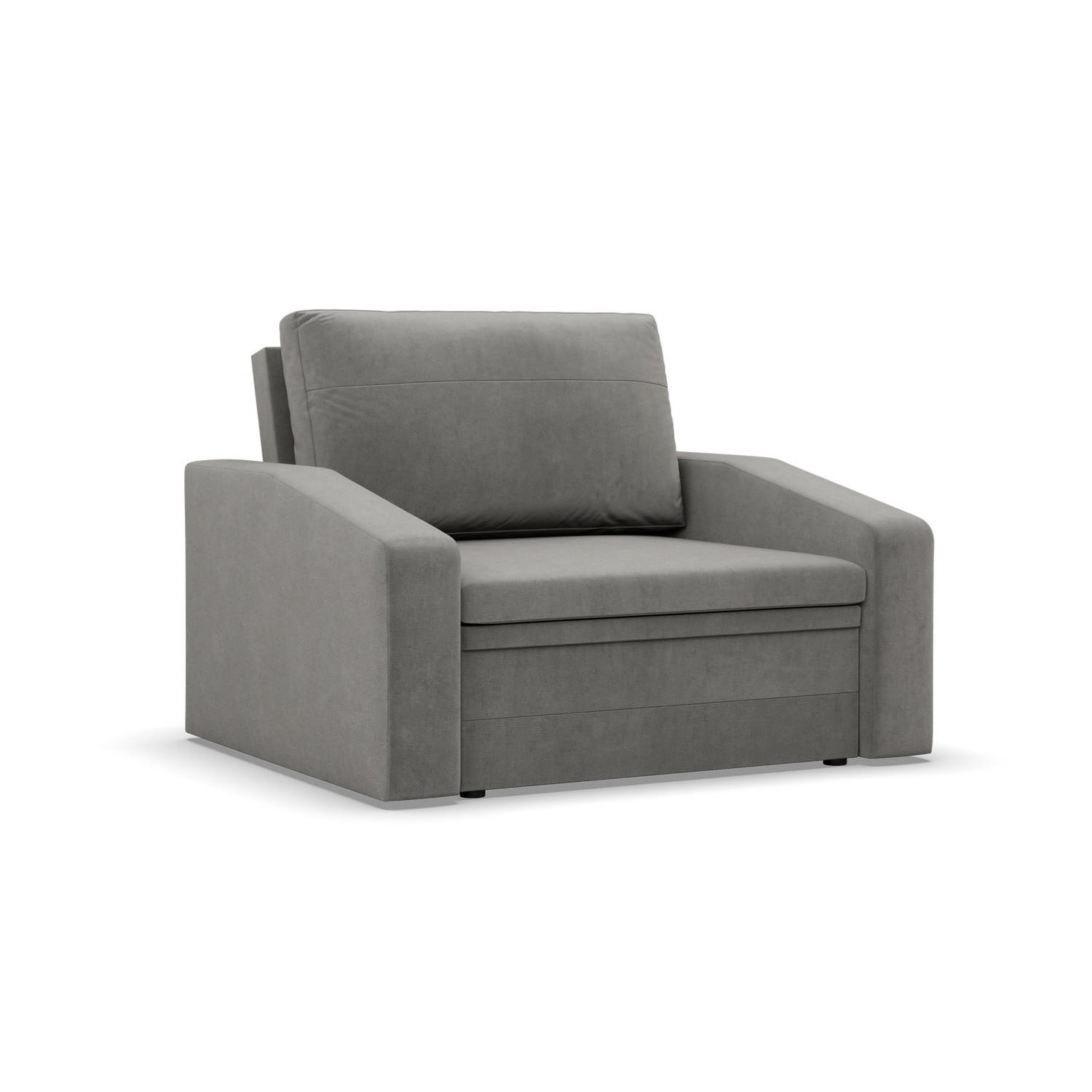 LOUNGESESSEL ORBIT, 90 CM, Hellgrau - Hellgrau, Textil (118/80/87cm)