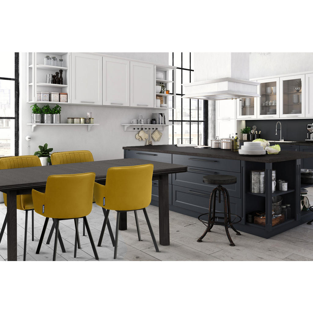 Thumbnail - Konsimo® Esstisch, Wenge, Holz, Rechteckig,Rechteckig, 200x77x100 cm, Hergestellt in Europa, Esszimmer, Tische, Esstisch...