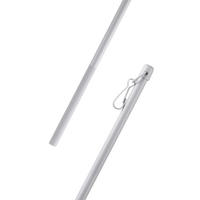 SCHLEUDERSTAB Aluminium 9mm Weiß 100cm - Weiß, Metall (1/100cm)