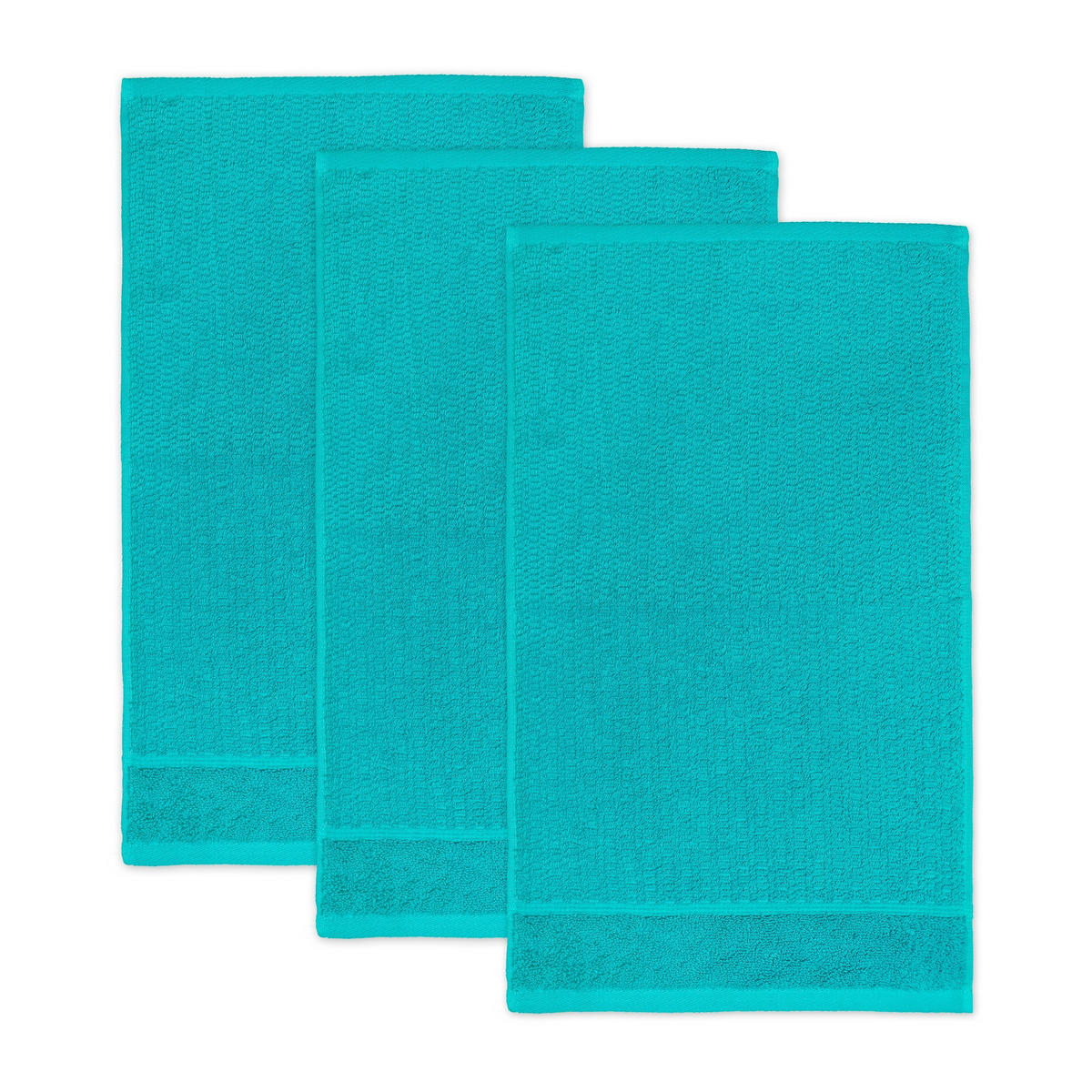 GÄSTETUCH PEARL 3ER PACK - Blau, Textil (30/50cm) - Möve for Frottana