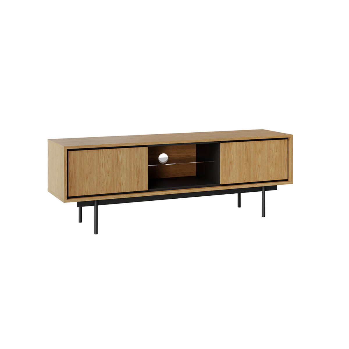 TV-MÖBEL Vidia Holz - Braun, Holzwerkstoff (149.6/51.4/38cm) - Petits-meubles