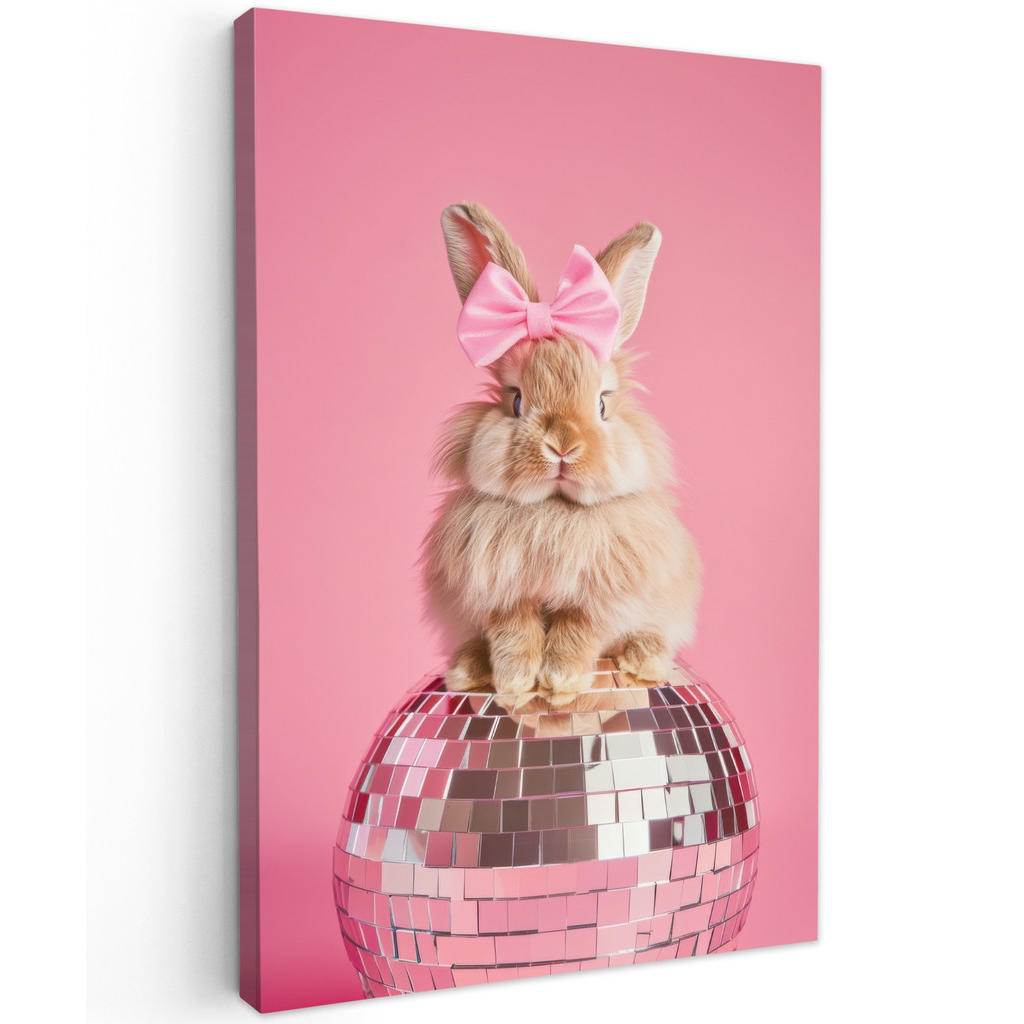 MuchoWow OBRAZ NA PLÁTNĚ Luk - Discoball - Králík 40x60 cm