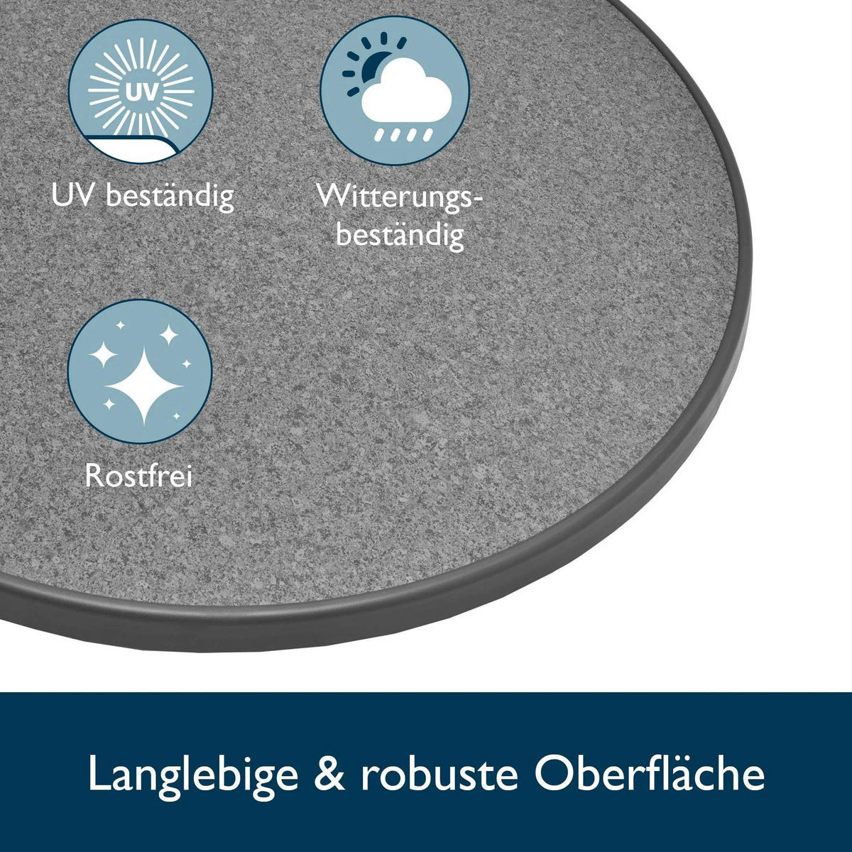 STEHTISCH Bellini Ø 60cm Grau mit Premium Stehtischhusse Ø 60cm Bordeaux - Bordeaux, Metall (60/60/110cm) - Beautissu 