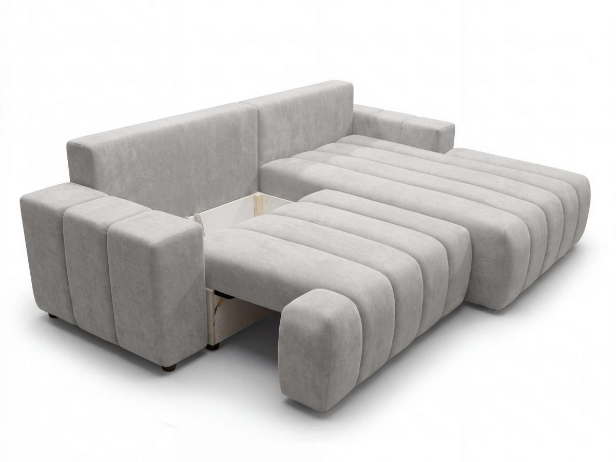 ECKSOFA Caleo Grau Rechts - Grau, Holz/Textil (270/170cm) - Graingold