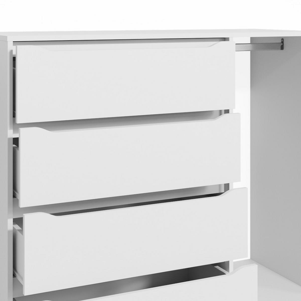 KREDENC Ruben Bílá - bílá, kompozitní dřevo (48/101.9/120cm) - Vicco