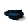 ECKSOFA mit Schlaffunktion TOKYO L Monolith 77 Links - Blau, Textil (280/185cm) - Bedante