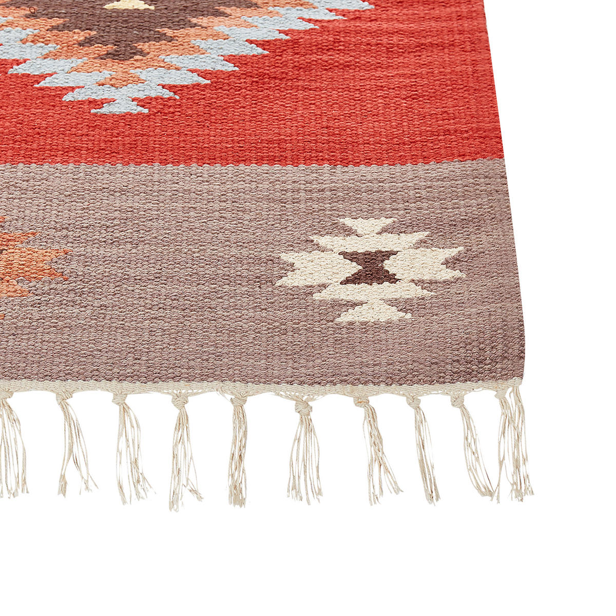 KELIM-TEPPICH Lorut 230/160 cm - Multicolor, Textil (160/230cm) - Beliani