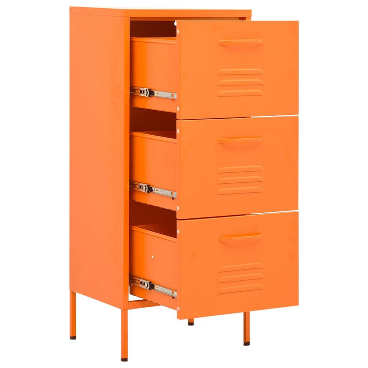 LAGERSCHRANK Orange 42,5/35/101,5 Cm Stahl - Orange, Metall (42.5/101.5/35cm) - vidaXL