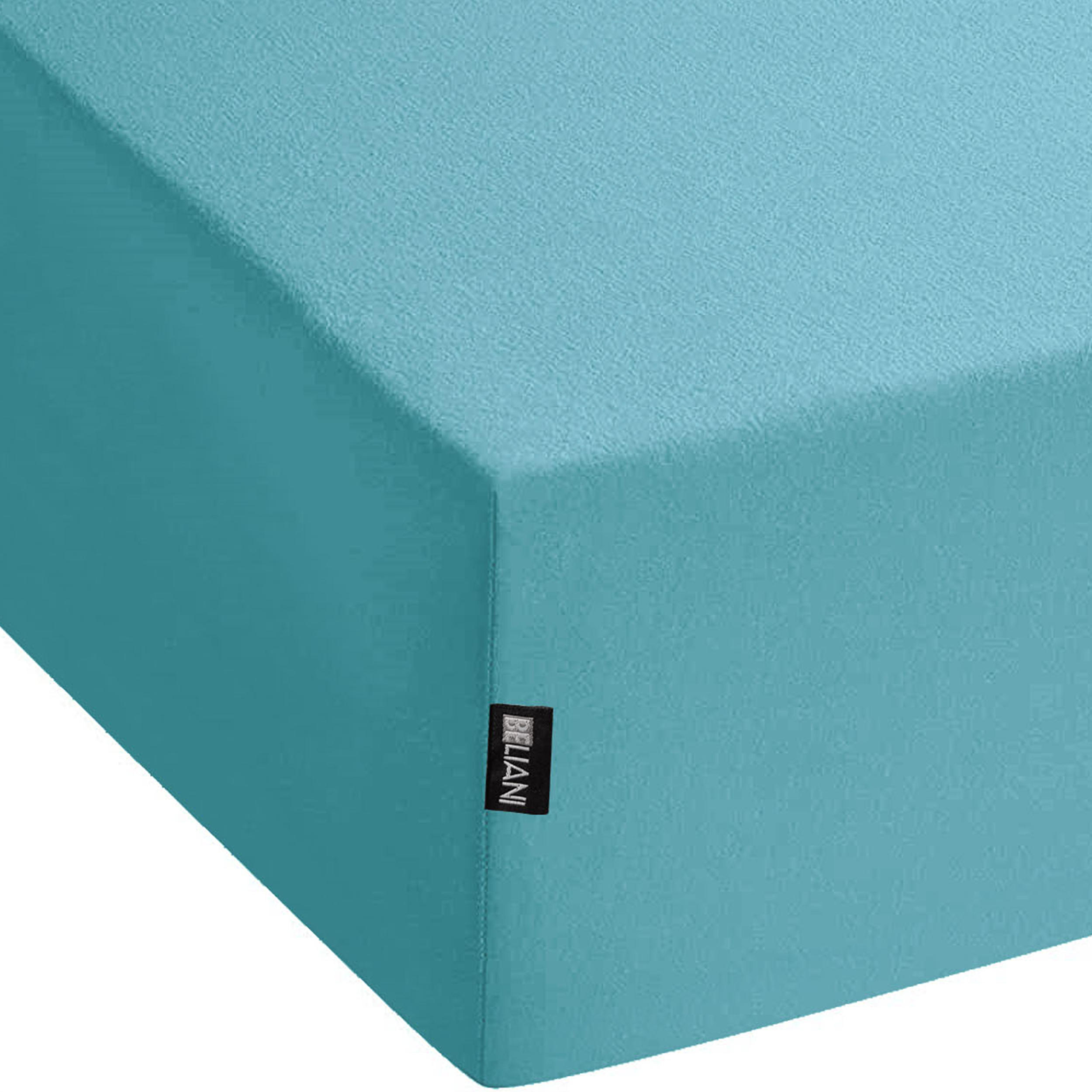 SPANNBETTLAKEN Blau 180 x 200 cm Hofuf - Blau, Textil (180/200cm) - Beliani