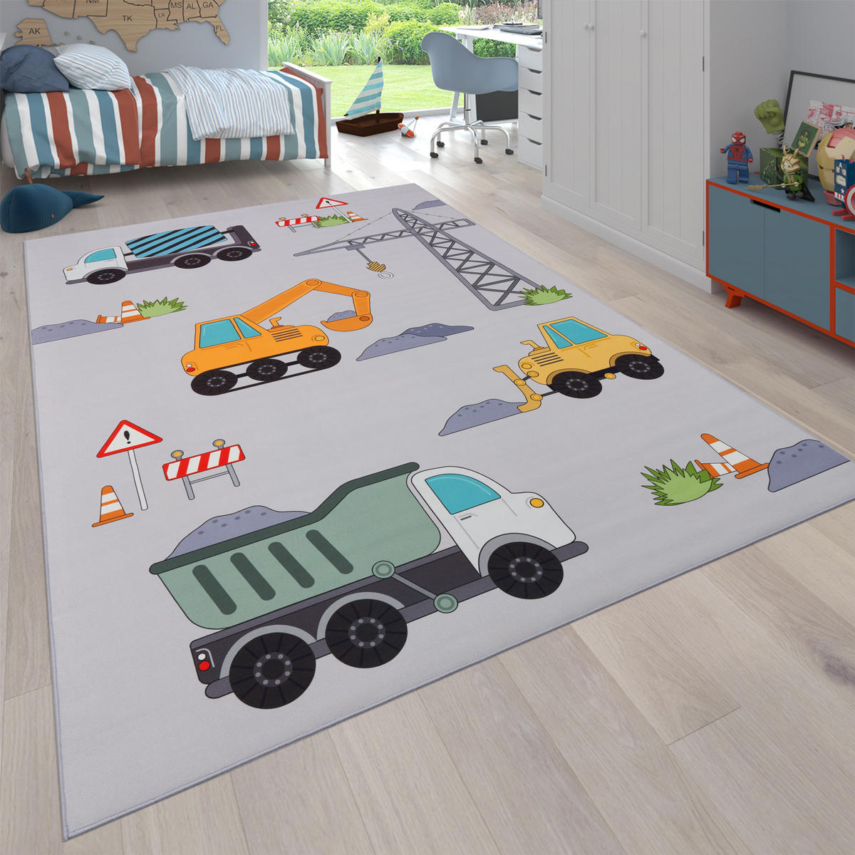 KINDERTEPPICH 100/200 cm Bino 579 - Grau, Textil (100/200cm) - Paco Home