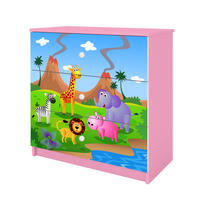KOMMODE Babydreams Safari 81/81/41 - Rosa, Holzwerkstoff (81/81/41cm) - RAUMHIRSCH FURNITURE