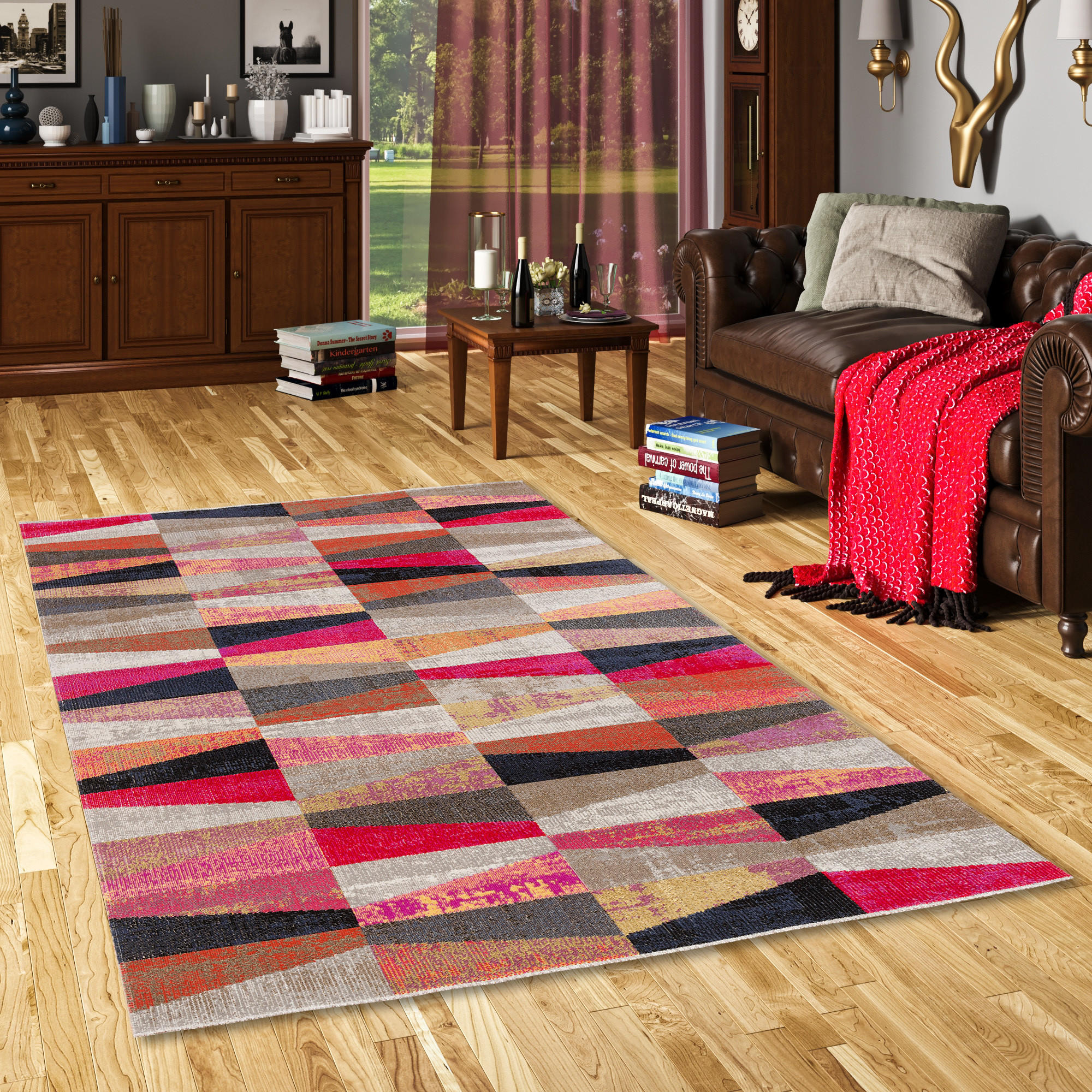 Thumbnail - Pergamon Designer, Mehrfarbig, Textil, 80x150 cm, Teppiche & Böden, Teppiche, Vintage-Teppiche