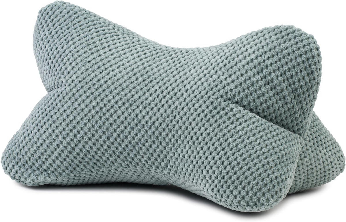 LESEKISSEN Sven Ambiente 40x25cm Salbei - Salbeigrün, Textil (40/25cm) - Ambiente Trendlife by Gözze
