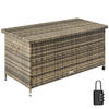 AUFLAGENBOX Kiruna,121 x 56 x 60 cm,natur - Naturfarben, Kunststoff (56/60/121cm) - tectake