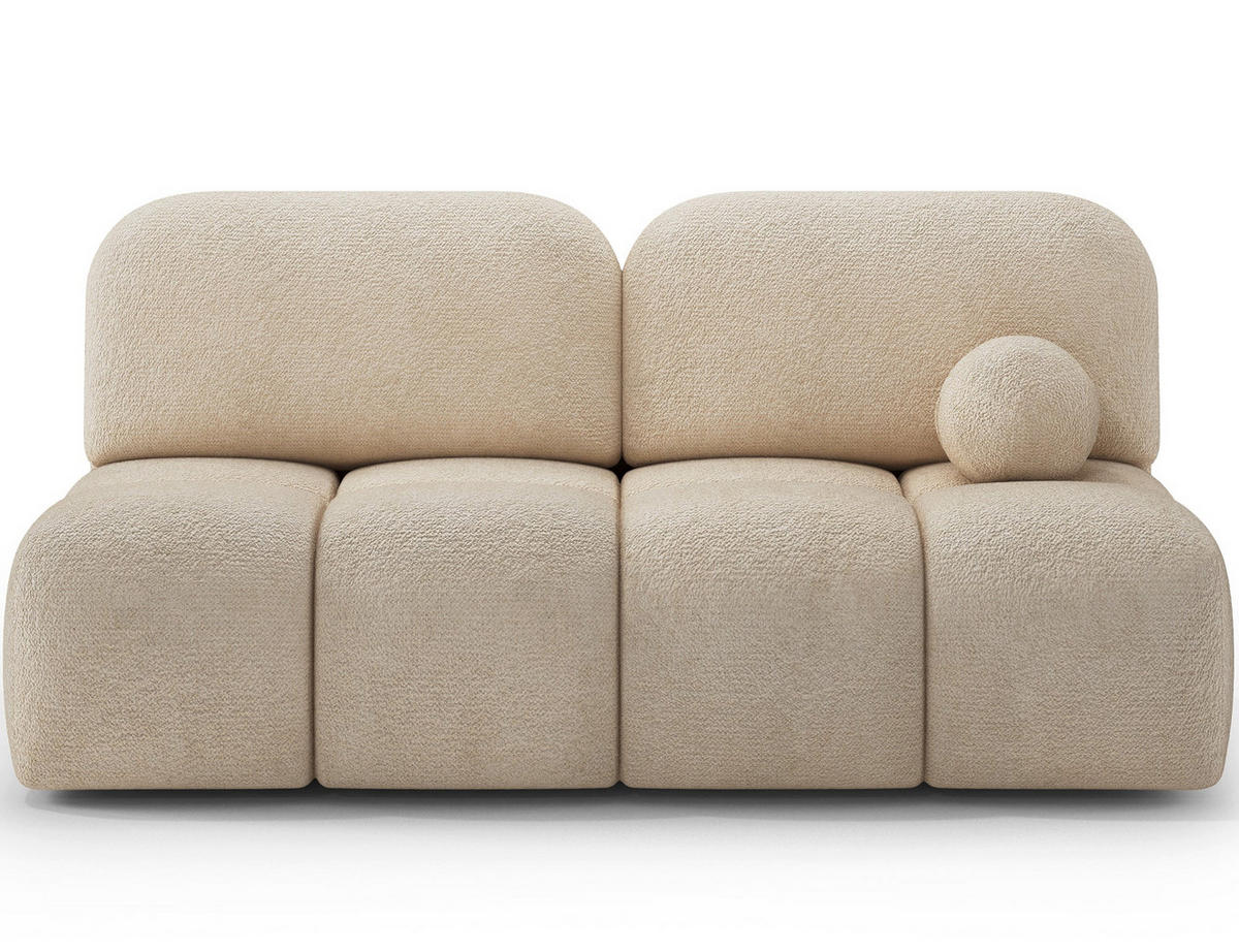 SCHLAFSOFA Nuwia mit Schlaffunktion und Bettkasten – Modernes Designsofa mit Schlafauszug und dekorativer Steppung - Beige, Kunststoff (200/102/100cm) - Wohnideebilder