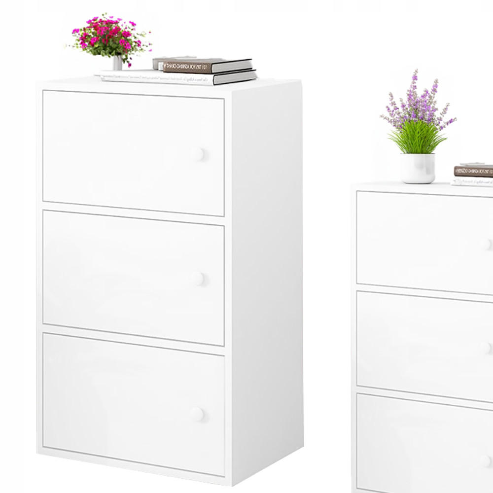 STANDREGAL , weiß, 78/30/40 cm - Weiß, Holz (40/78/30cm) - MUVU