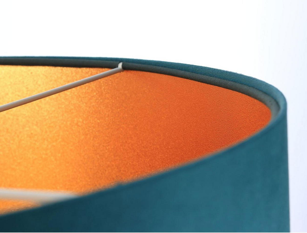 HÄNGELEUCHTE Gold 50/25 cm - Türkis/Goldfarben, Kunststoff (50/0.8/25cm) - ONZENO