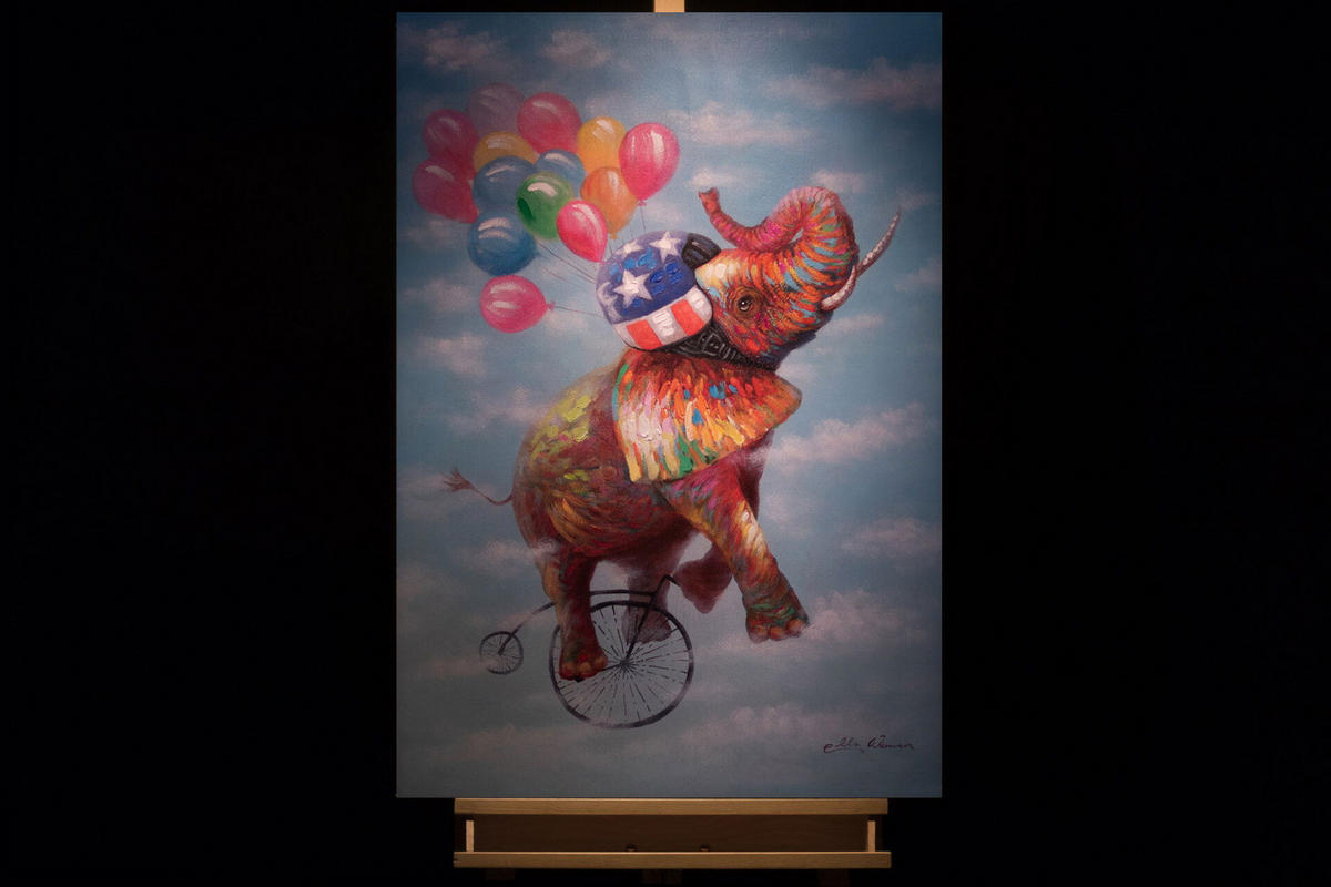 ACRYLBILD HANDGEMALT 70/100 cm - Multicolor, Holz/Textil (1.82/100cm) - KUNSTLOFT