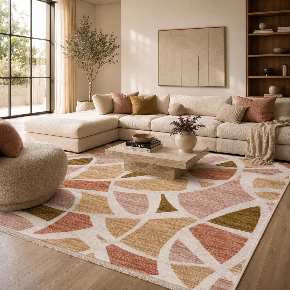 TEPPICH VINTAGE VALERO - Altrosa, Textil (160/240cm) - Pergamon