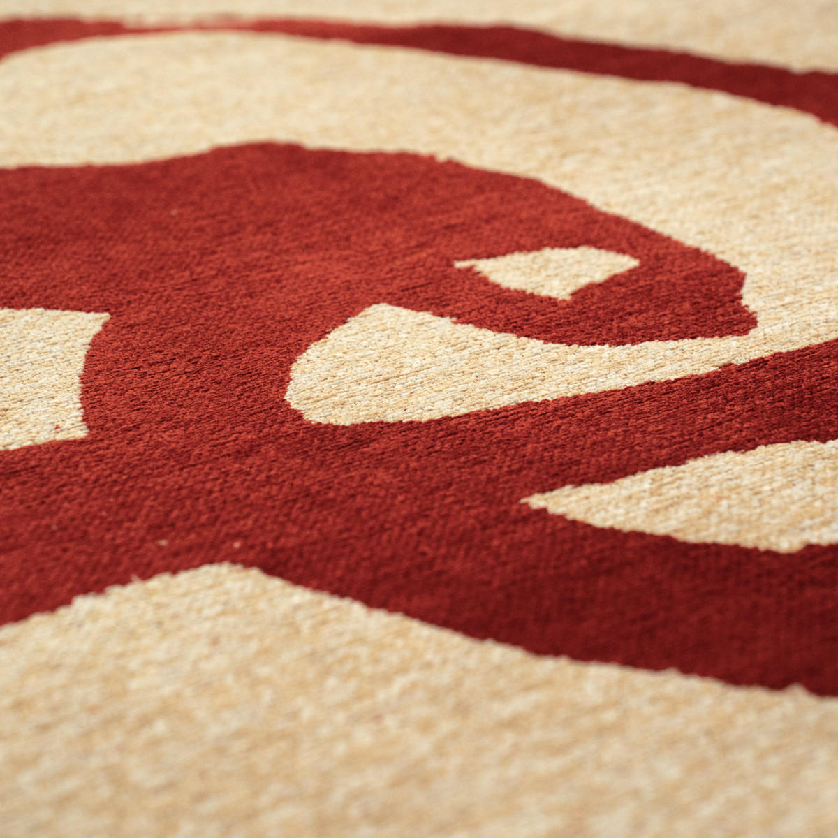 TEPPICH Imperial Red Ribbon 140/140 cm - Rot, Textil (140/140cm) - Louis De Poortere