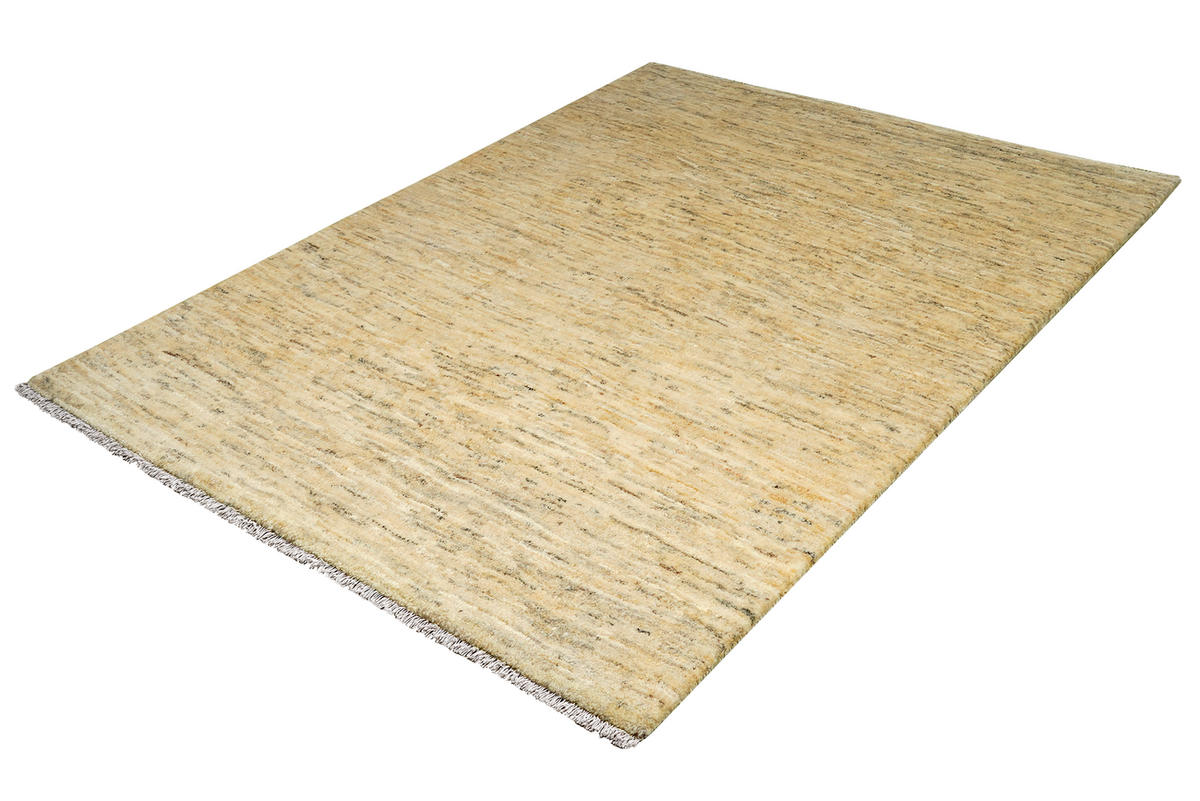 TEPPICH Gabbeh Beige 195/154 cm Schurwolle - Beige, Textil (154/195cm) - Looma
