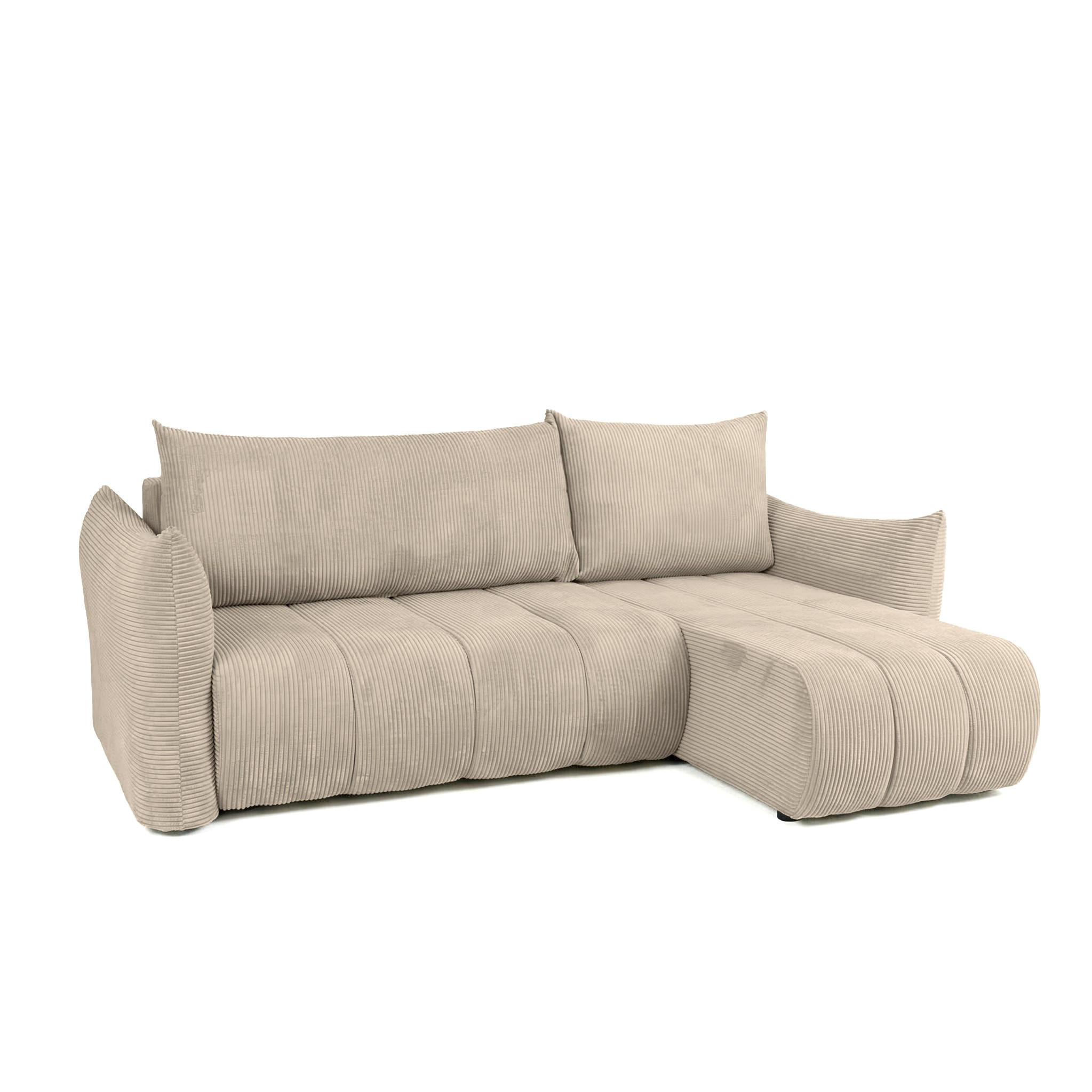 Fun Möbel Ecksofa Beige 226x154 cm