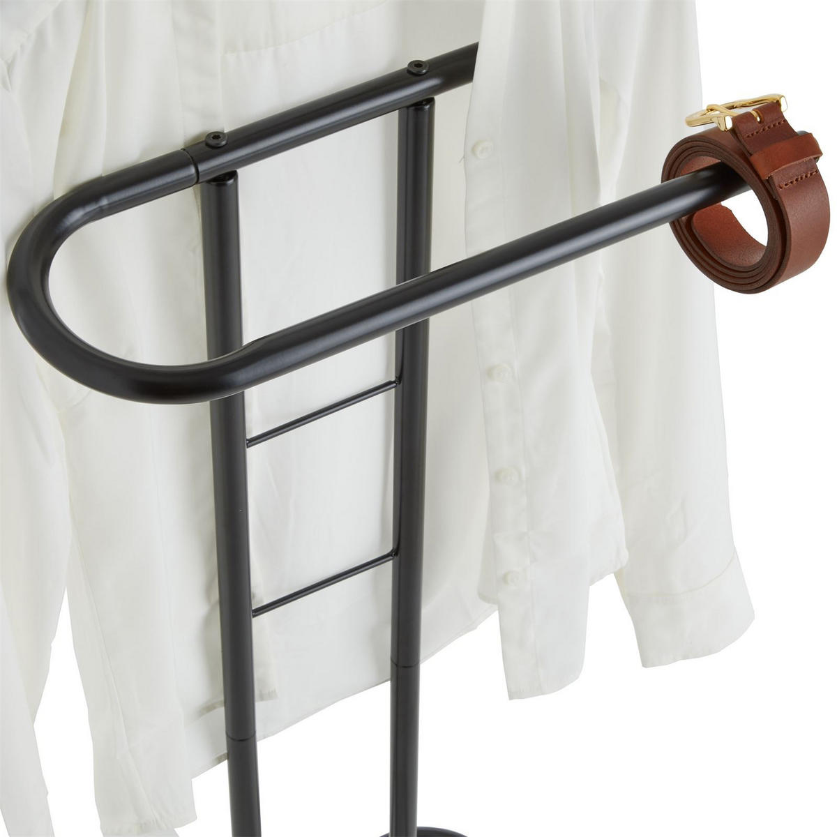 HERRENDIENER CAMILO - Schwarz, Metall (45/107/36cm) - IDIMEX