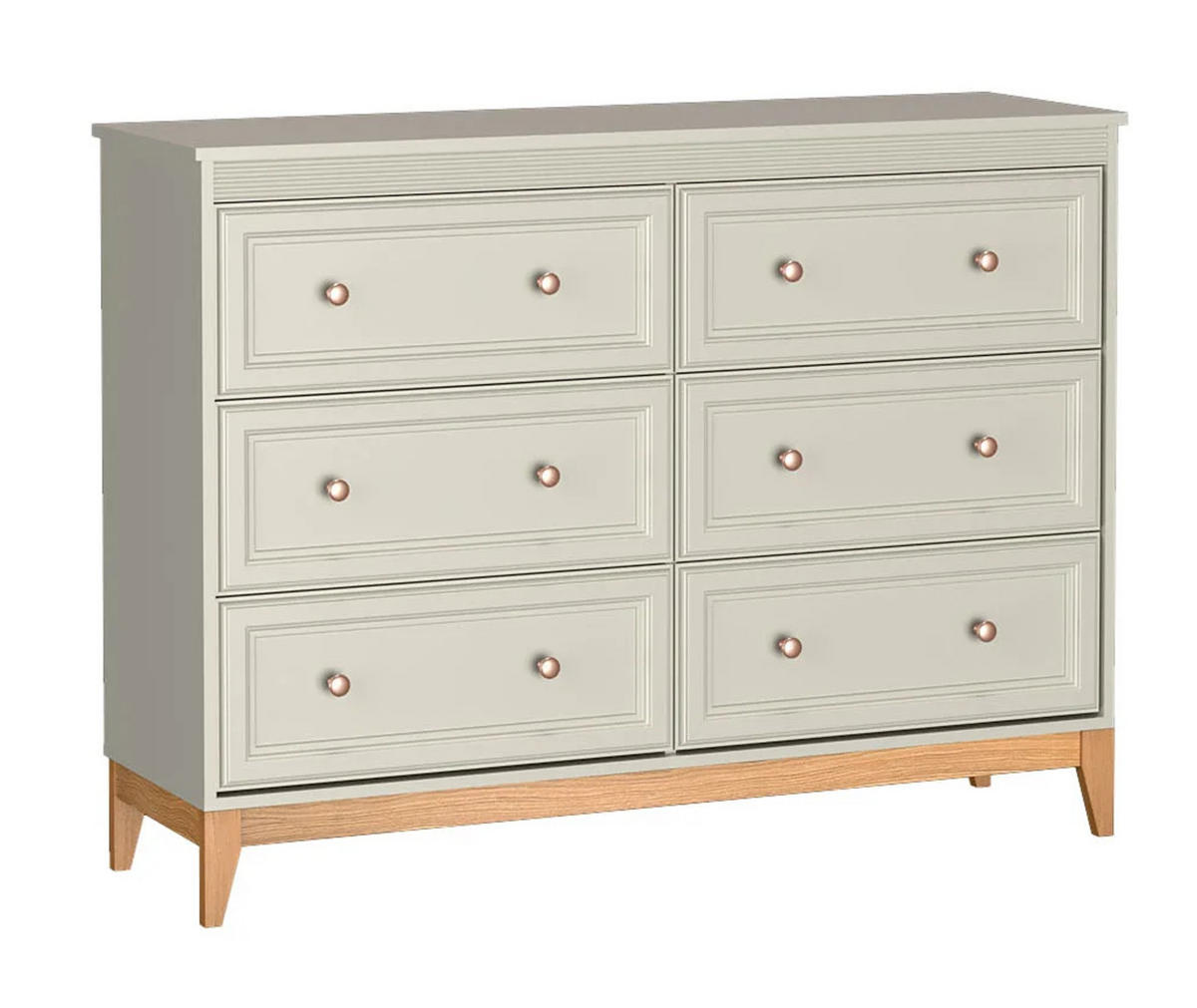 KOMMODE WINDSOR W-3 - Kaschmir, Holzwerkstoff (136/100/41cm) - Meblini