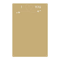MAGNETTAFEL für Erinnerungen Flugzeug Goldfarben 50x30 cm - Goldfarben, Metall (30/50/0.7cm) - ANWICAR