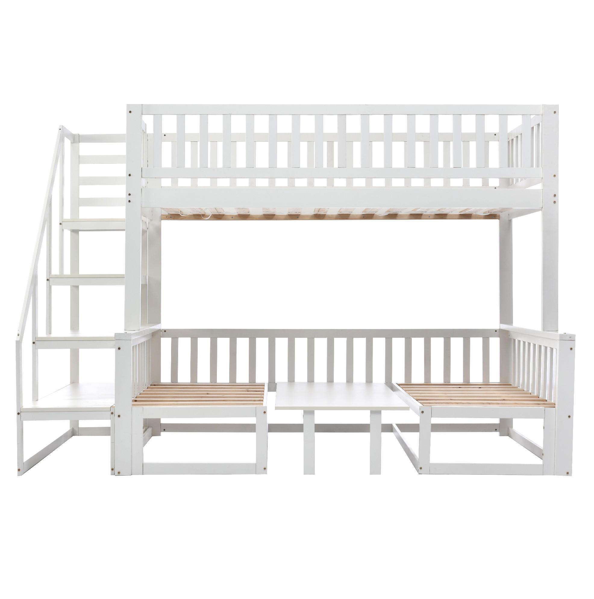 Okwish Etagenbett Weiß 90x200 cm
