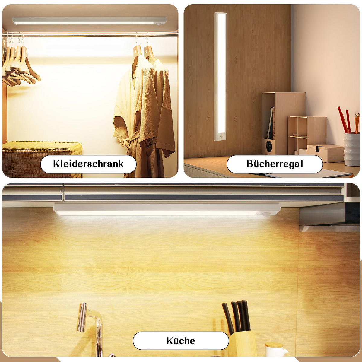 LED-UNTERBAULEUCHTE Bennett II 40/4/1cm - Silberfarben, Metall (40/4/1cm) - Nettlife